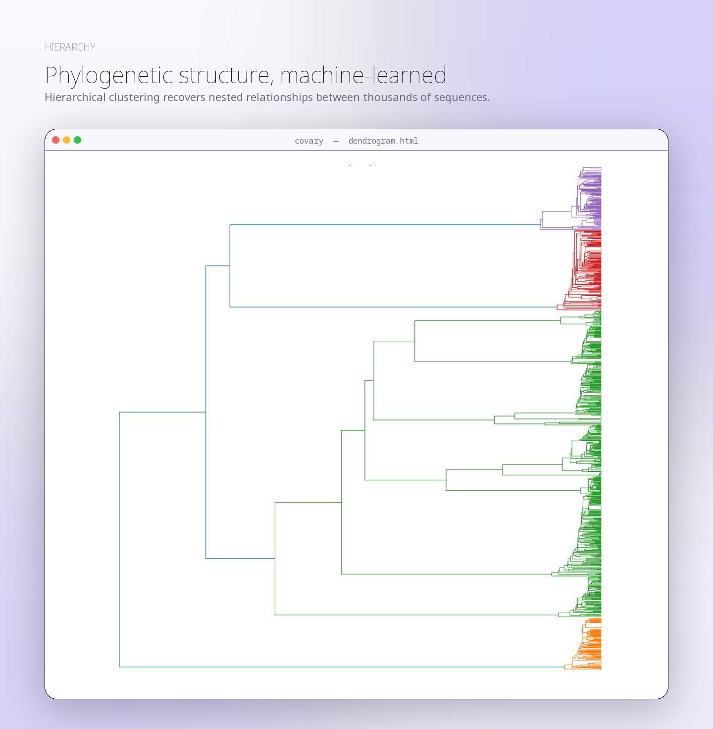 Covary t-SNE dendrogram single linkage